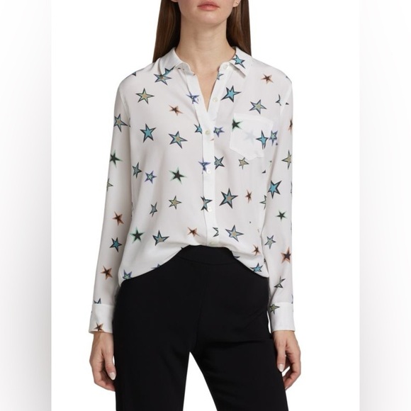 Rails Multicolor Star Print Button Down Shirt - Picture 1 of 11